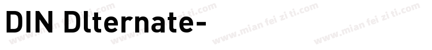DIN Dlternate字体转换
